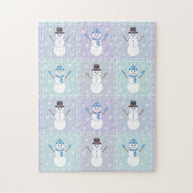 Winter Quilt Puzzle (Vertical)