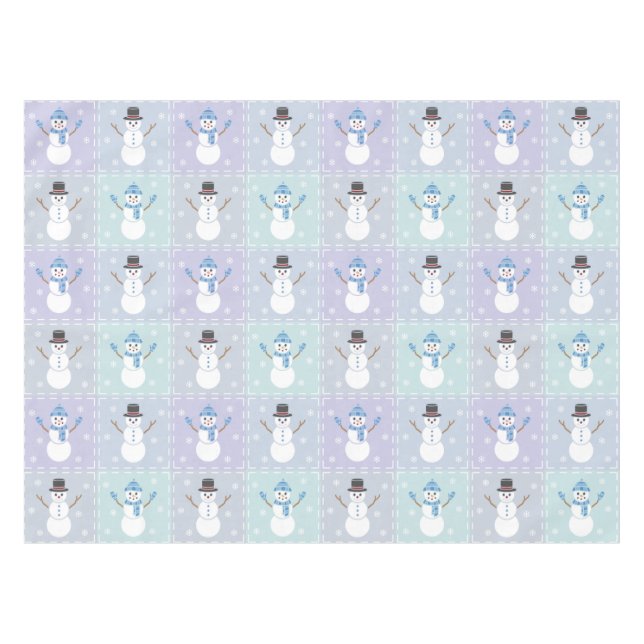 Winter Quilt Tablecloth (Front (Horizontal))