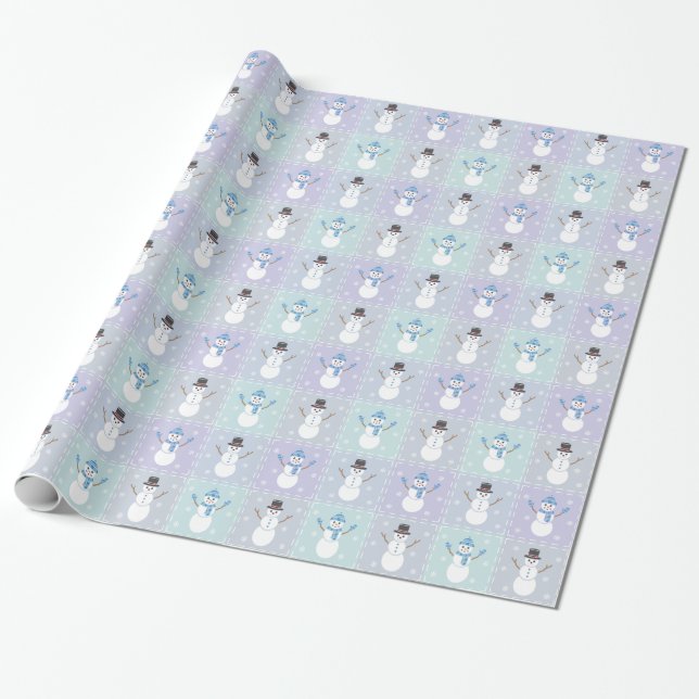 Winter Quilt Wrapping Paper (Unrolled)