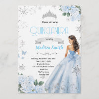 Winter Quinceanera party Invitation