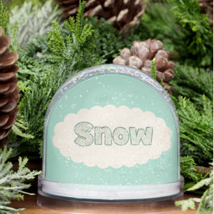 Winter quote cute snowflake snow vintage look snowglobe