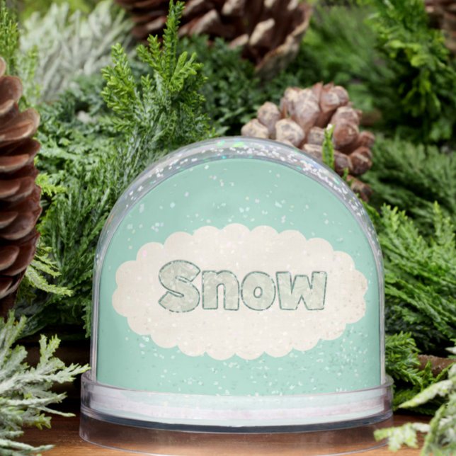 Winter quote cute snowflake snow vintage look snowglobe (Creator Uploaded)