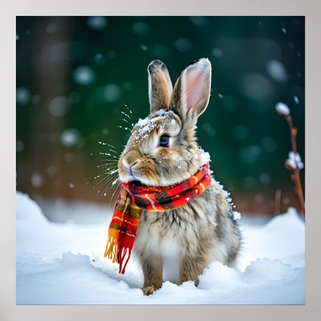 Winter Rabbit Poster (Front)