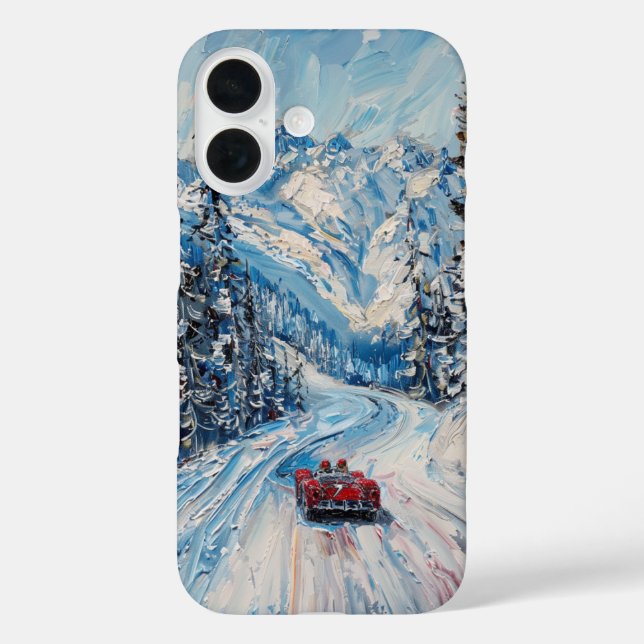 Winter Racer Case-Mate iPhone Case (Back)