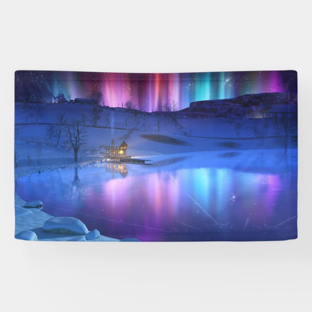 Winter Rainbow Banner (Horizontal)
