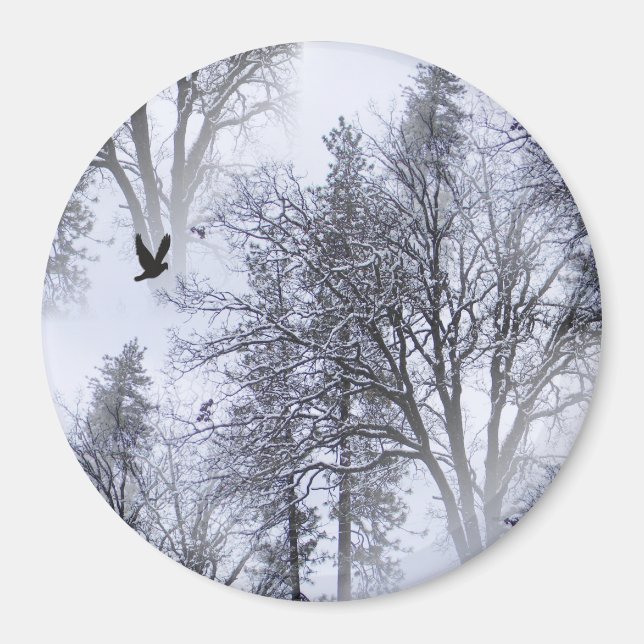 Winter Raven... Magnet (Front)