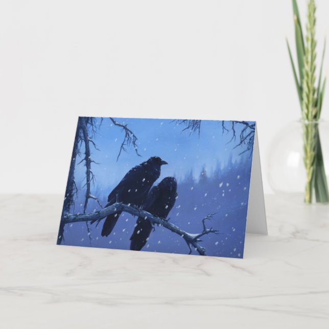 Winter Ravens Card (Front)
