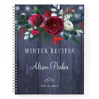 Winter red floral bouquet rustic navy barn recipes