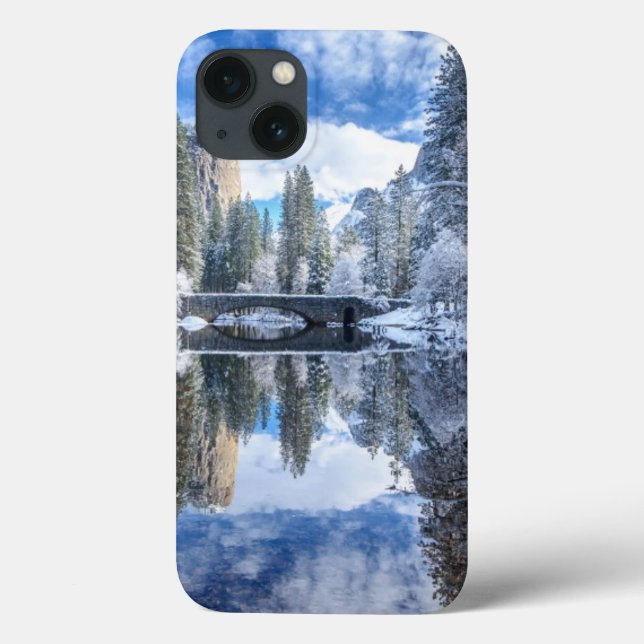Winter Reflection at Yosemite Case-Mate iPhone Case (Back)