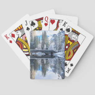 Winter Reflection at Yosemite Playing Cards