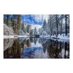 Winter Reflection at Yosemite Poster