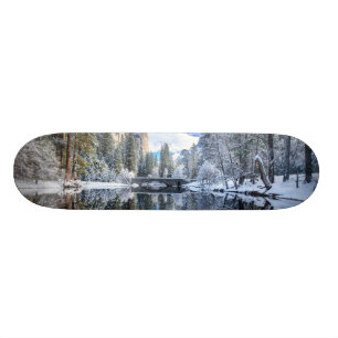 Winter Reflection at Yosemite Skateboard