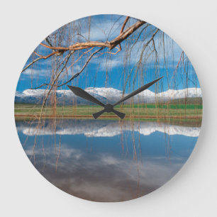 Winter Reflections. Ceres, Boland District Large Clock
