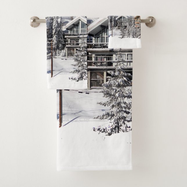 Winter Retreat - Alpine Village Bath Towel Set (Insitu)