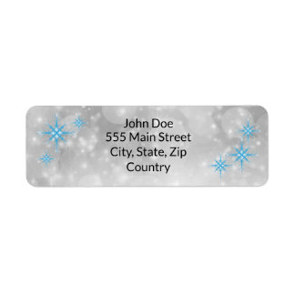 Winter Return Address Labels