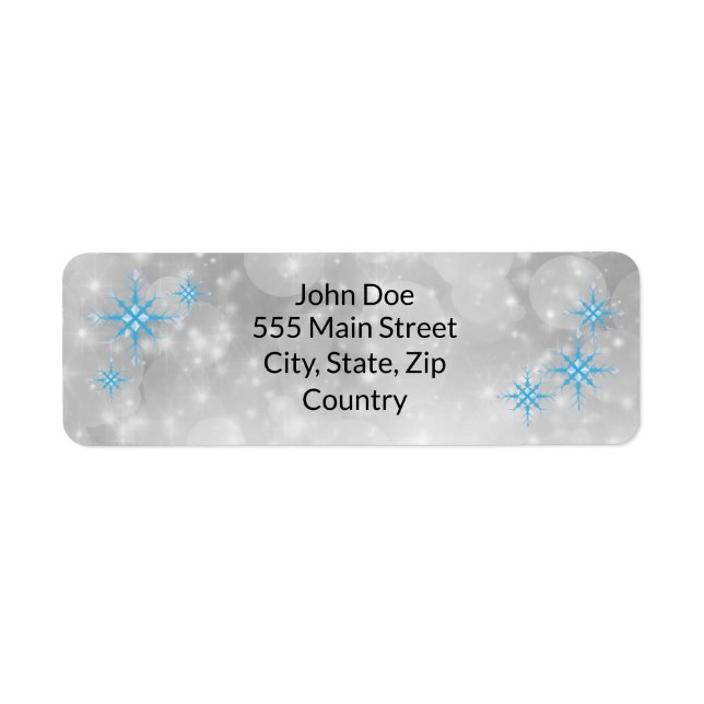 Winter Return Address Labels (Front)