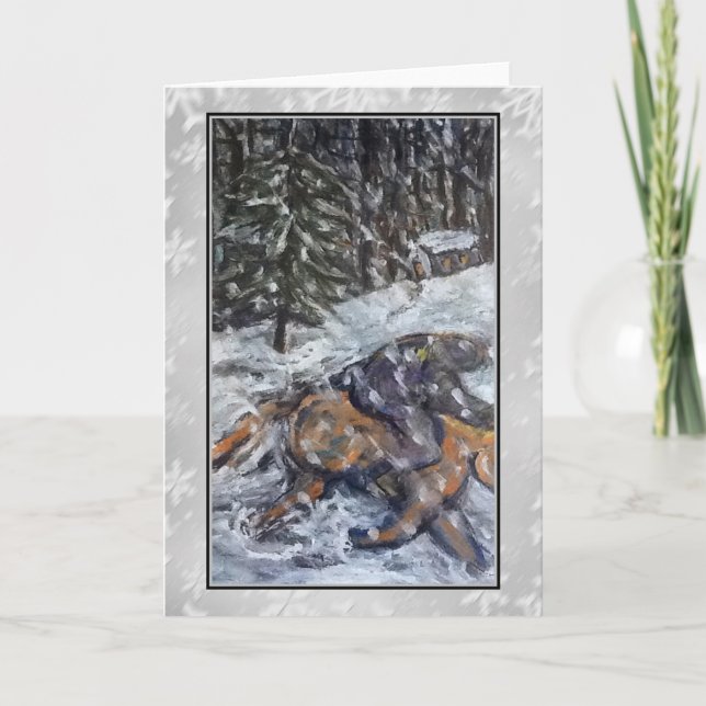 Winter Ride Art Card (Front)