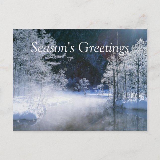 Winter River - Customisable Postcards (Front)