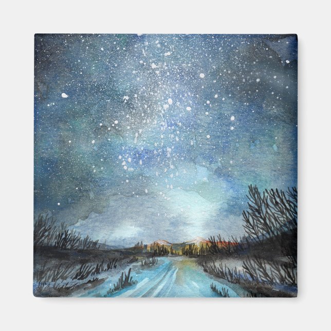 Winter Road Magnet (Front)