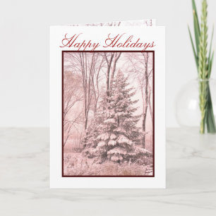 WINTER ROBES ~ Red Holiday Card