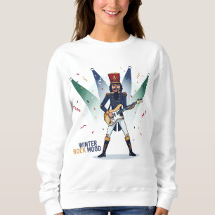 Winter Rock Mood – Nutcracker Guitarist Sweatshirt