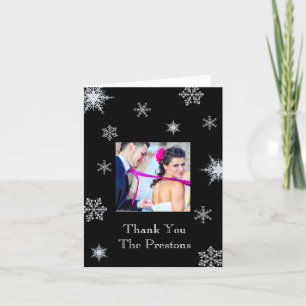 Winter Romance Thank You Card