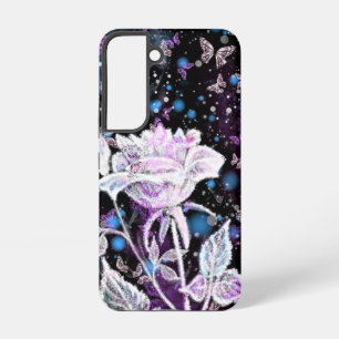 Winter Rose and Butterflies Samsung Galaxy Case