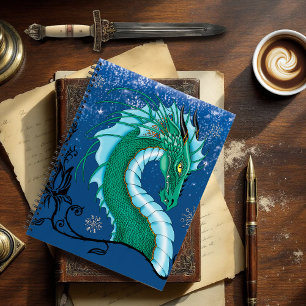 Winter Rose Dragon Notebook