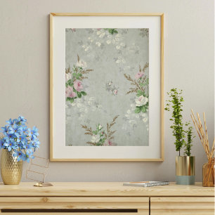 Winter Roses Decoupage Tissue Paper