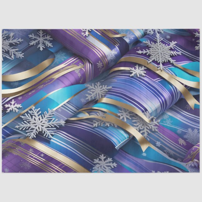 winter royal elegance tissue paper (Front)