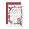 Winter RSVP Deer Floral Christmas Red Wedding