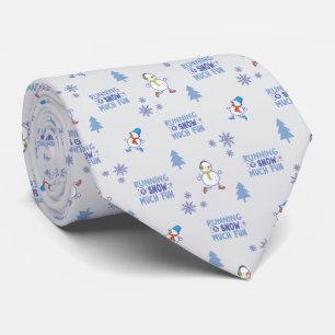 Winter Running - Snowman Christmas Tree Tie