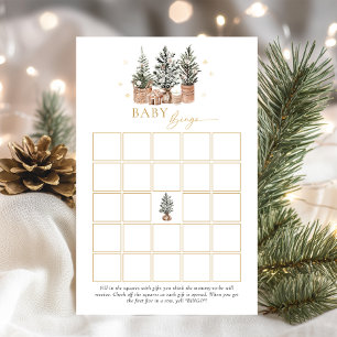 Winter Rustic Baby Bingo Baby Shower Game