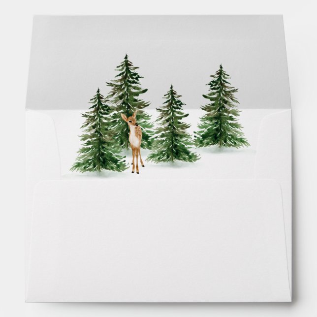 Winter Rustic Envelopes for 5x7 card (Back (Bottom))