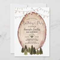Winter Rustic Woodland Christmas Birthday Party