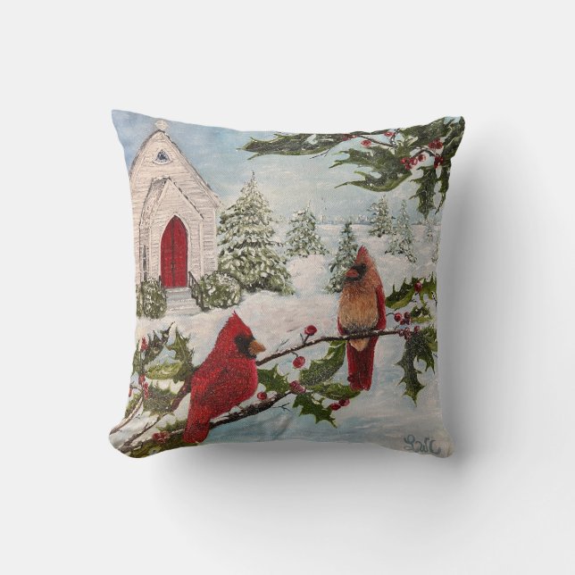 “Winter’s Peace” Pillow (Front)