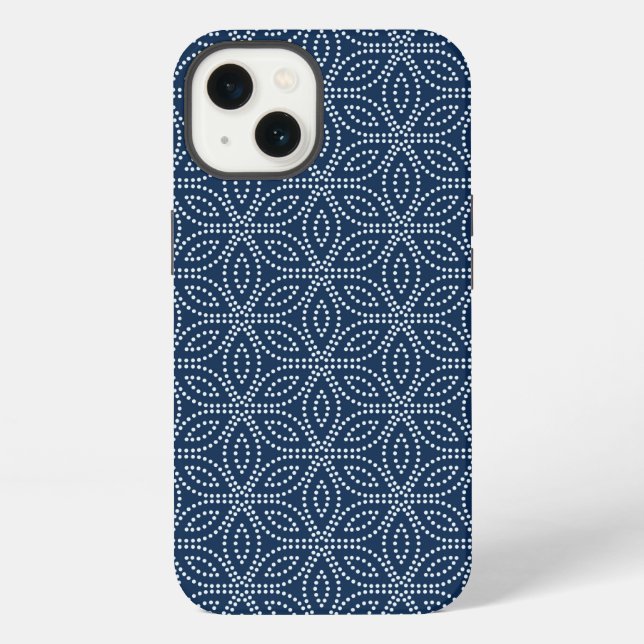 Winter Sacred Geometry Pattern iPhone Case (Back)