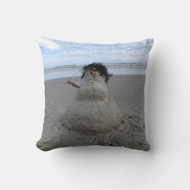Winter Sandman at The Beach Cushion (Front)