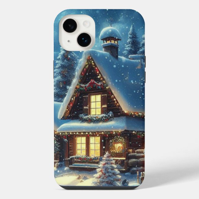 Winter/Santa/Christmas/Snow iPhone Case (Back)