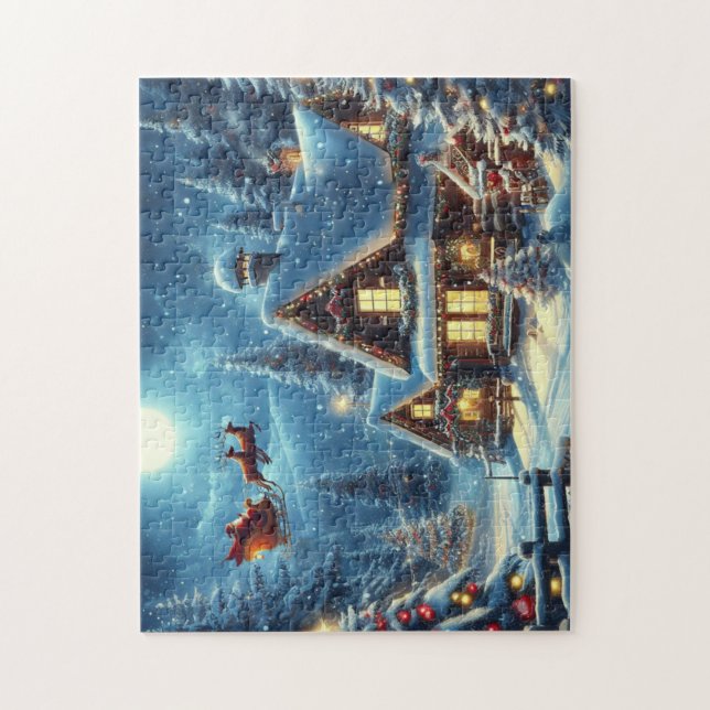 Winter/Santa/Christmas/Snow Jigsaw Puzzle (Vertical)