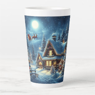 Winter/Santa/Christmas/Snow Latte Mug