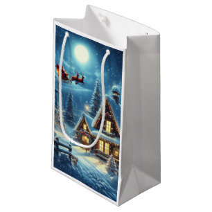 Winter/Santa/Christmas/Snow Small Gift Bag