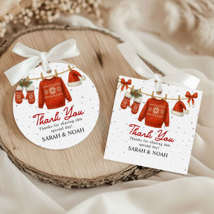 Winter Santa Favour Tags