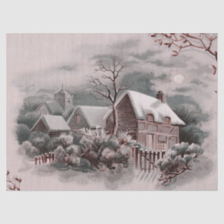 winter scene A Tissue Paper