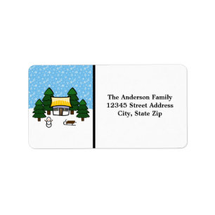 Winter Scene - Address Label