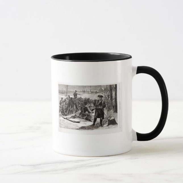 Winter Scene at the Continental Army Encampment Mug (Right)