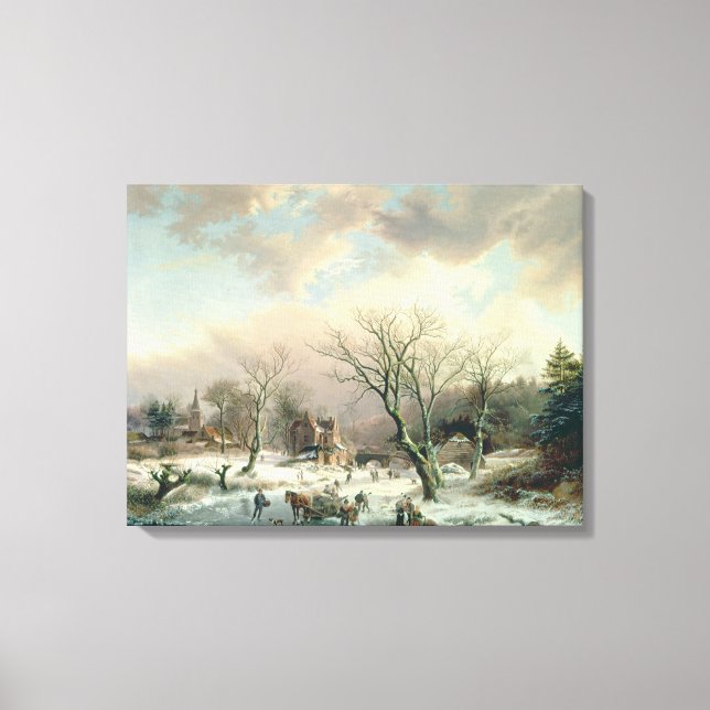 Winter Scene Canvas Print (Front)