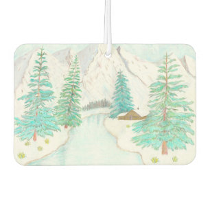 Winter Scene Car Air Freshener
