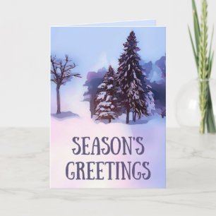 Winter Scene Christmas Card