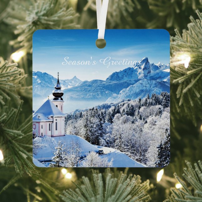 Winter scene custom  metal tree decoration (Insitu)